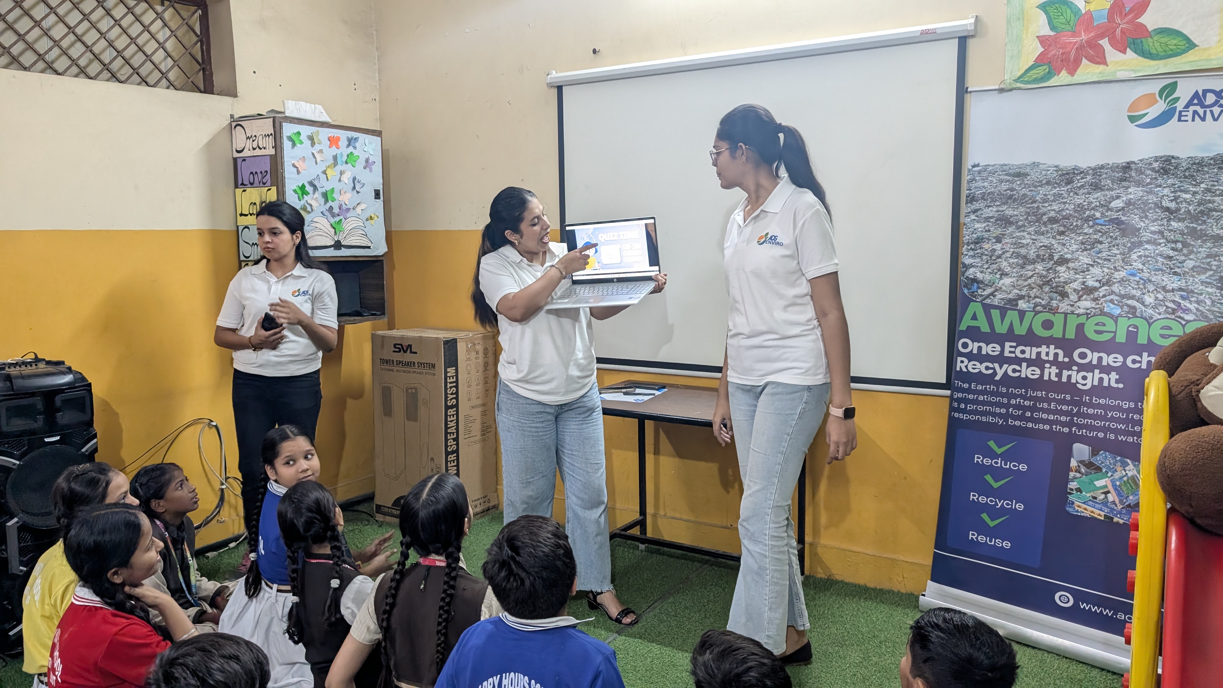 Environmental awareness program by ADS Enviro Group - Recycling education and waste management training session 1